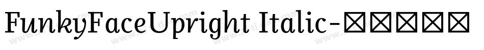 FunkyFaceUpright Italic字体转换